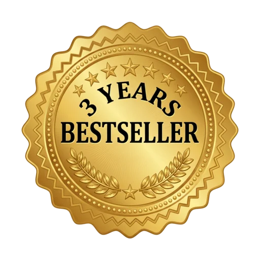 3 Years Bestseller award