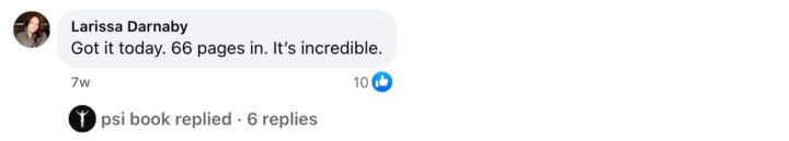 Facebook reader comment 1
